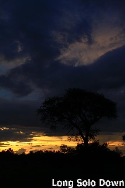 Sunset over Kafue NP - Zambia