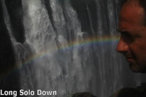 Rainbow at Vic Falls - Zambia