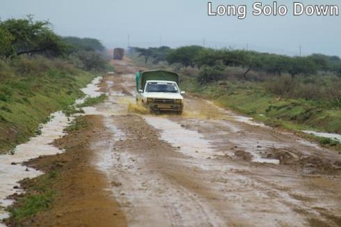 Muddy road to Maralal - Kenya